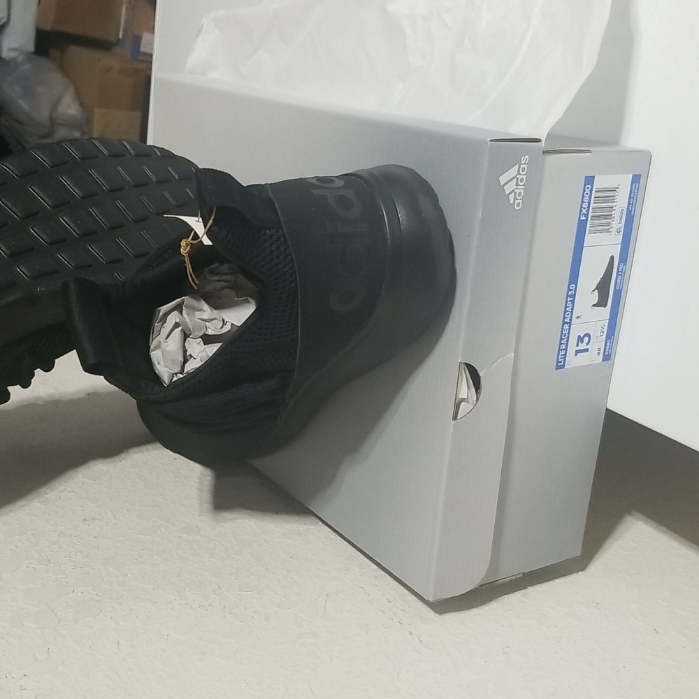 Men's Adidas Literacer 3.0 Athletic Slip On Sneakers.